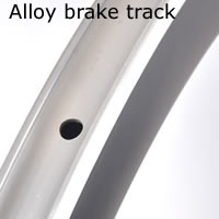 Alloy brake track